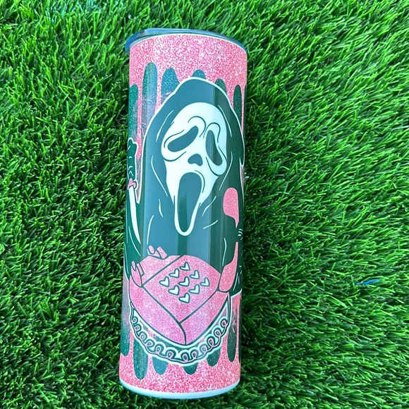 Handmade Other - Ghost face pink tumbler